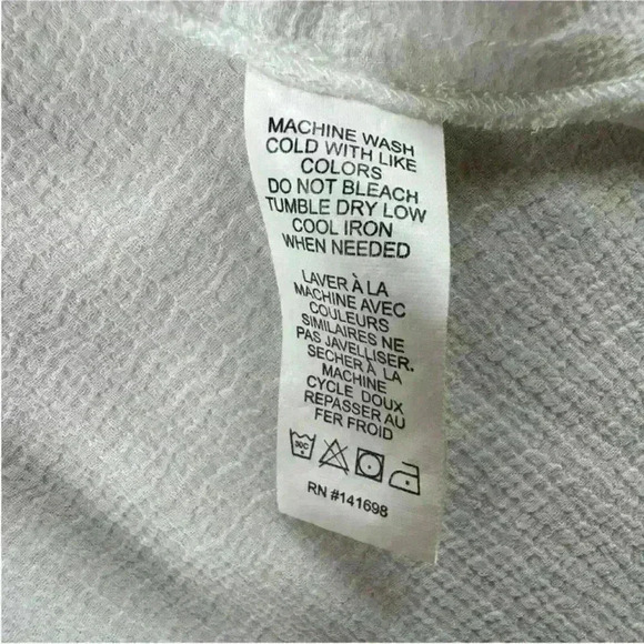 Ramy Brook Off The Shoulder Long Sleeve Sheer White Top Size M/L - Picture 13 of 13